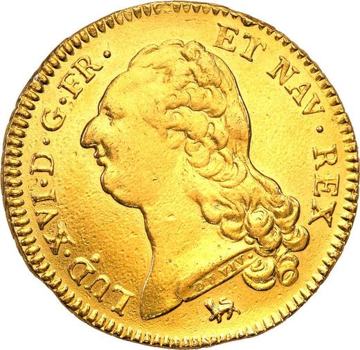 Obverse Double Louis d'Or 1792 A Paris - France, Louis XVI