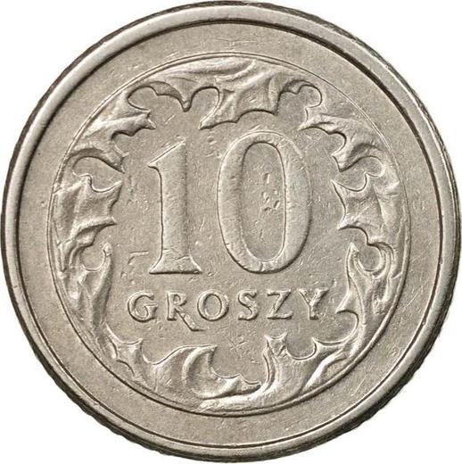 Реверс монеты - 10 грошей 1998 года MW - цена  монеты - Польша, III Республика после деноминации