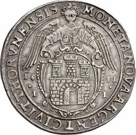 Реверс монеты - Талер 1631 года II "Торунь" - цена серебряной монеты - Польша, Сигизмунд III Ваза