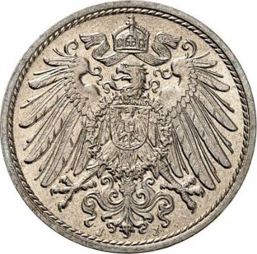Reverso 10 Pfennige 1907 J "Tipo 1890-1916" - valor de la moneda  - Alemania, Imperio alemán