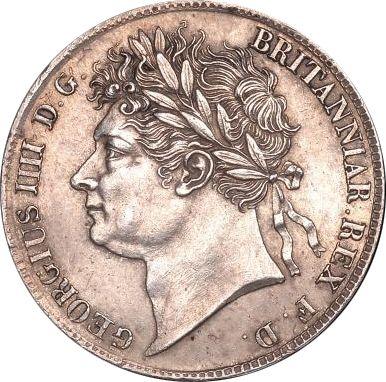 Аверс монеты - 4 пенса (1 Грот) 1823 года "Монди" - цена серебряной монеты - Великобритания, Георг IV