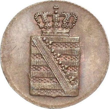 Аверс монеты - 1 пфенниг 1837 года G - цена  монеты - Саксония-Альбертина, Фридрих Август II