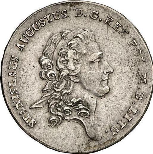 Аверс монеты - Талер 1774 года AP - цена серебряной монеты - Польша, Станислав II Август