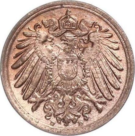 Reverso 1 Pfennig 1916 D "Tipo 1890-1916" - valor de la moneda  - Alemania, Imperio alemán