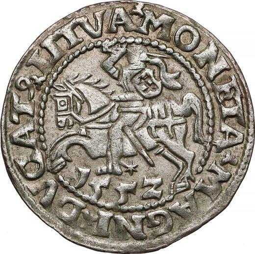 Реверс монеты - Полугрош (1/2 гроша) 1552 года "Литва" - цена серебряной монеты - Польша, Сигизмунд II Август