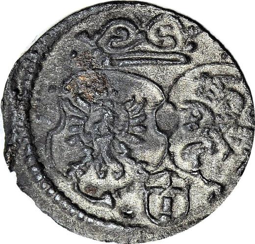 Реверс монеты - Денарий 1619 года "Краковский монетный двор" - цена серебряной монеты - Польша, Сигизмунд III Ваза