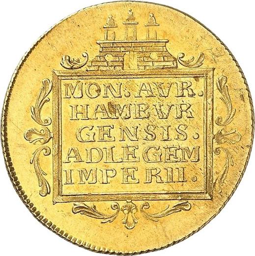 Реверс монеты - 2 дуката 1802 года - цена  монеты - Гамбург, Вольный город