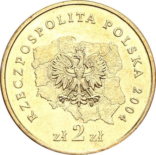 Аверс монеты - 2 злотых 2004 года MW "Любушское воеводство" - цена  монеты - Польша, III Республика после деноминации