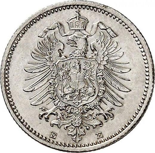 Rewers monety - 20 fenigów 1873 E "Typ 1873-1877" - cena srebrnej monety - Niemcy, Cesarstwo Niemieckie