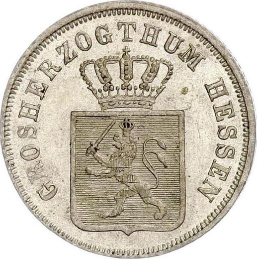 Аверс монеты - 6 крейцеров 1846 года - цена серебряной монеты - Гессен-Дармштадт, Людвиг II