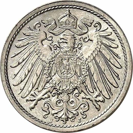 Реверс монеты - 10 пфеннигов 1906 года J "Тип 1890-1916" - цена  монеты - Германия, Германская Империя