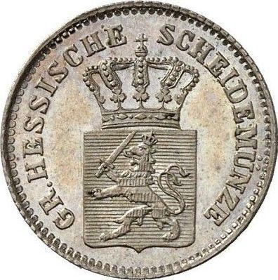 Obverse 3 Kreuzer 1864 - Silver Coin Value - Hesse-Darmstadt, Louis III