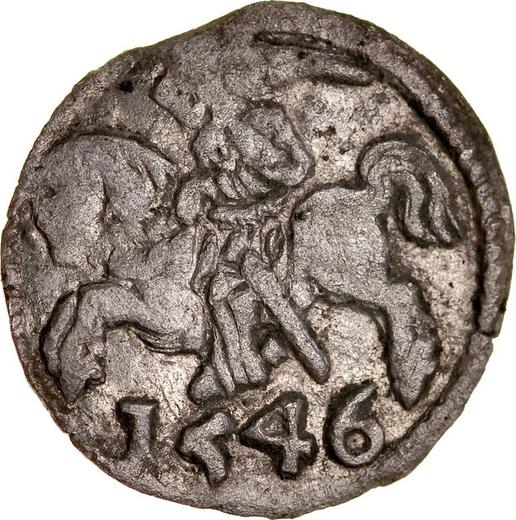 Реверс монеты - Денарий 1546 "Литва" - Польша, Сигизмунд II Август
