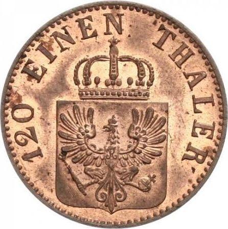Аверс монеты - 3 пфеннига 1865 года A - цена  монеты - Пруссия, Вильгельм I