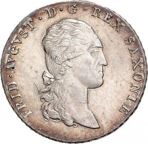 Аверс монеты - Талер 1813 года I.G.S. - цена серебряной монеты - Саксония-Альбертина, Фридрих Август I