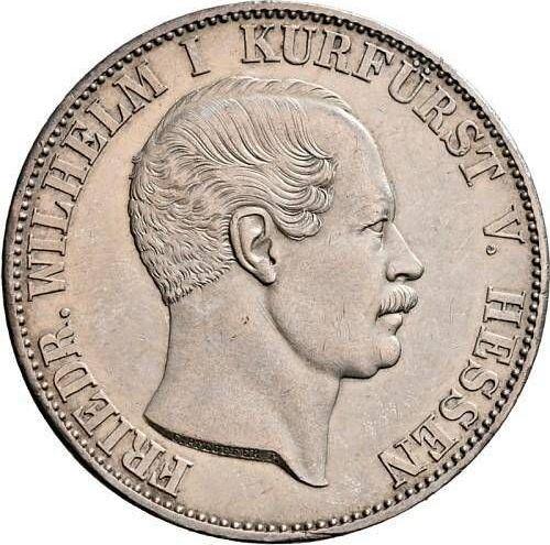 Awers monety - Talar 1855 - cena srebrnej monety - Hesja-Kassel, Fryderyk Wilhelm I