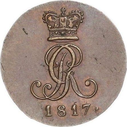 Obverse 2 Pfennig 1817 C -  Coin Value - Hanover, George III