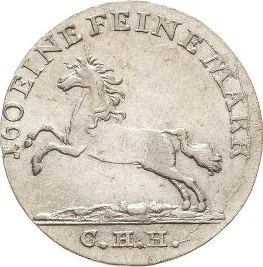 Аверс монеты - 3 мариенгроша 1816 года C.H.H. - цена серебряной монеты - Ганновер, Георг III