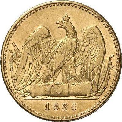 Реверс монеты - Фридрихсдор 1836 года A - цена золотой монеты - Пруссия, Фридрих Вильгельм III