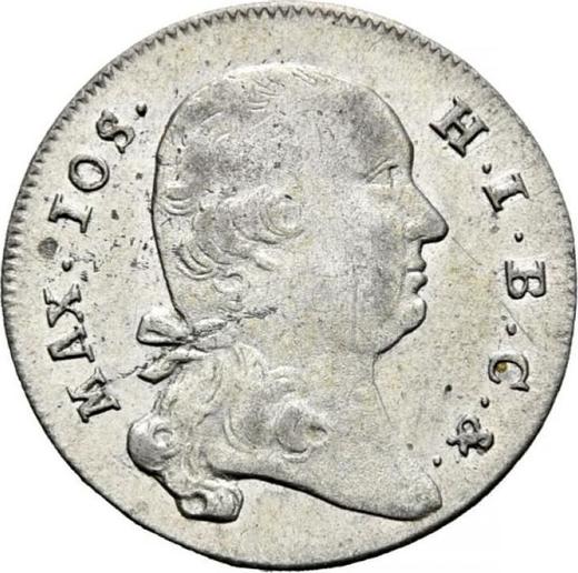 Anverso 6 Kreuzers 1803 - valor de la moneda de plata - Baviera, Maximilian I