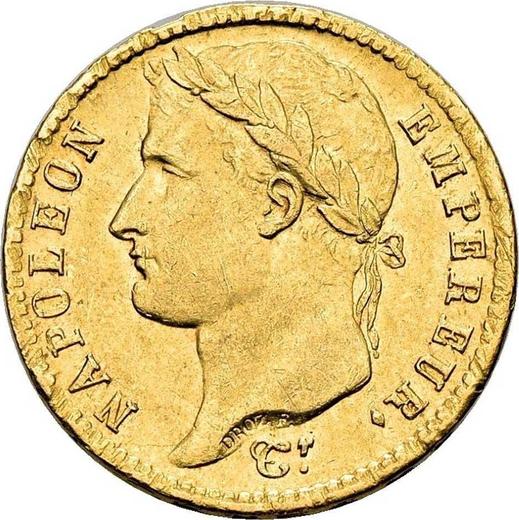 Anverso 20 francos 1812 A "Tipo 1809-1815" París - valor de la moneda de oro - Francia, Napoleón I Bonaparte