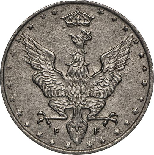 Аверс монеты - 20 пфеннигов 1917 года FF - цена  монеты - Польша, Королевство Польское