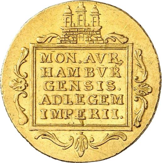 Реверс монеты - 2 дуката 1806 года - цена  монеты - Гамбург, Вольный город