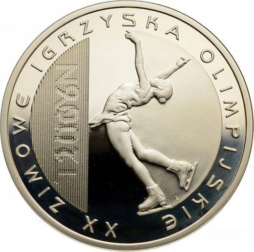 Reverse 10 Zlotych 2006 MW RK "XXth Olympic Winter Games - Turin 2006" Figure skating - Silver Coin Value - Poland, III Republic after denomination
