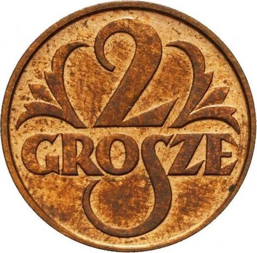 Rewers monety - 2 grosze 1934 WJ - cena  monety - Polska, II Rzeczpospolita