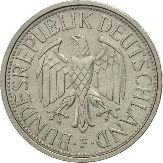 Rewers monety - 1 marka 1977 F - cena  monety - Niemcy, RFN