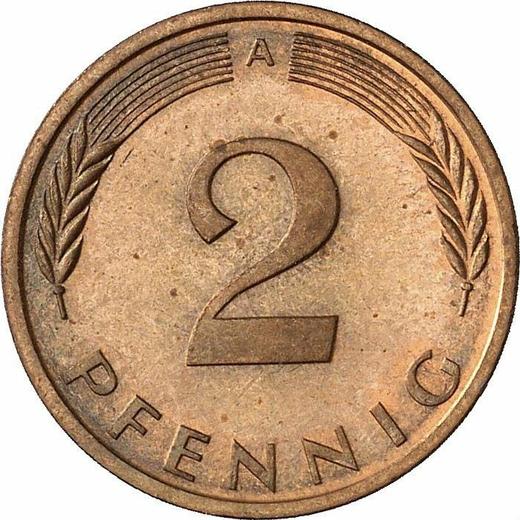 Anverso 2 Pfennige 1994 A - valor de la moneda  - Alemania, RFA