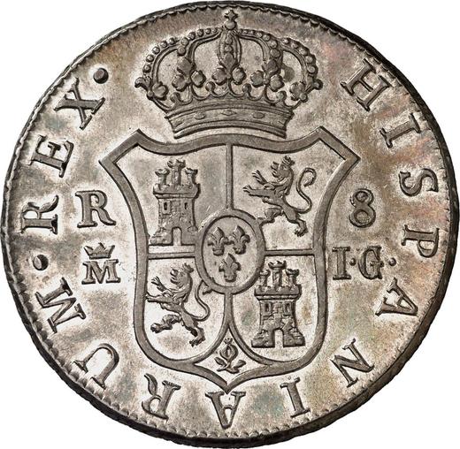 Реверс монеты - 8 реалов 1813 года M IG "Тип 1812-1814" - цена серебряной монеты - Испания, Фердинанд VII