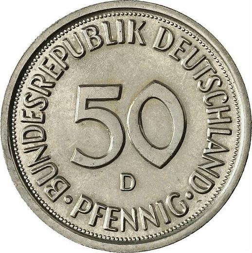 Anverso 50 Pfennige 1981 D - valor de la moneda  - Alemania, RFA