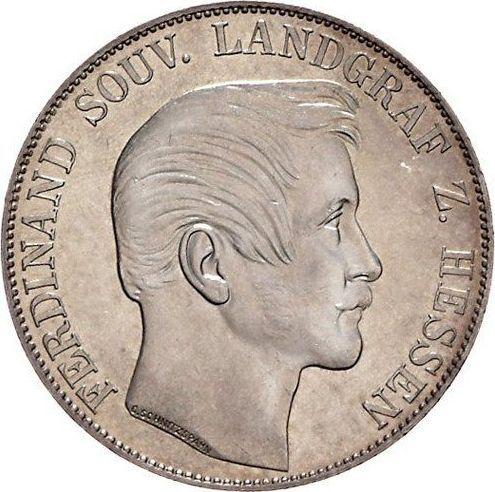Awers monety - Talar 1863 - cena srebrnej monety - Hesja-Homburg, Ferdynand