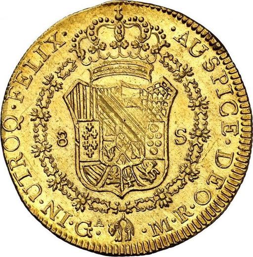 Revers 8 Escudos 1813 G MR - Goldmünze Wert - Mexiko, Ferdinand VII
