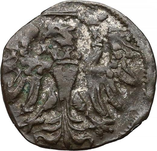 Аверс монеты - Денарий 1558 года "Гданьск" - цена серебряной монеты - Польша, Сигизмунд II Август