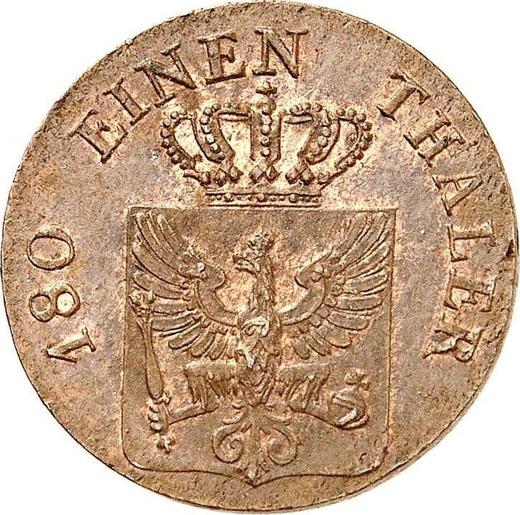 Аверс монеты - 2 пфеннига 1826 года A - цена  монеты - Пруссия, Фридрих Вильгельм III