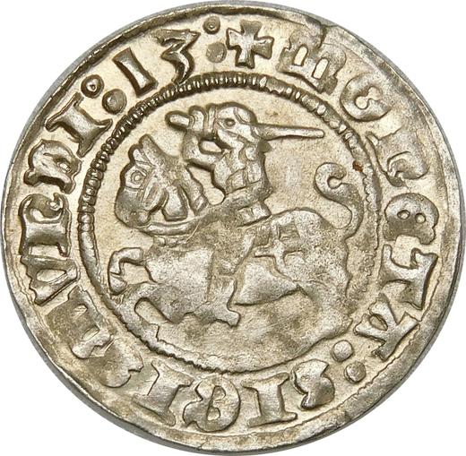Аверс монеты - Полугрош (1/2 гроша) 1513 года "Литва" - цена серебряной монеты - Польша, Сигизмунд I Старый