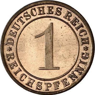 Аверс монеты - 1 рейхспфенниг 1924 года A - цена  монеты - Германия, Bеймарская республика