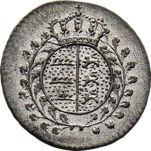 Аверс монеты - 1/2 крейцера 1835 года "Тип 1824-1837" - цена серебряной монеты - Вюртемберг, Вильгельм I