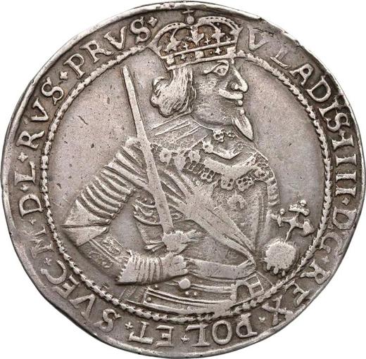 Аверс монеты - Талер 1639 года II "Торунь" - цена серебряной монеты - Польша, Владислав IV