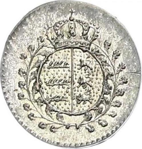 Аверс монеты - 1/2 крейцера 1836 года "Тип 1824-1837" - цена серебряной монеты - Вюртемберг, Вильгельм I