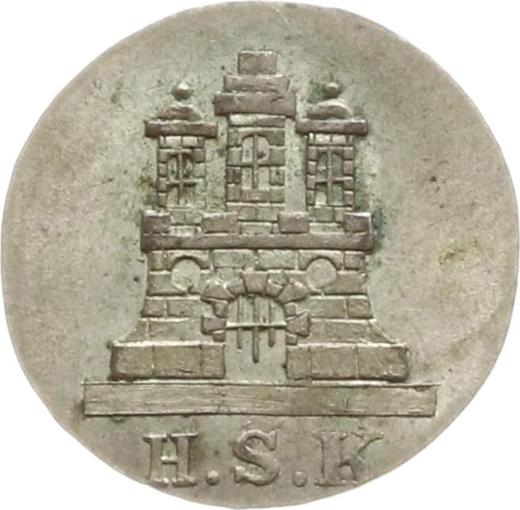 Аверс монеты - Сехслинг (6 пфеннигов) 1836 года H.S.K. - цена  монеты - Гамбург, Вольный город