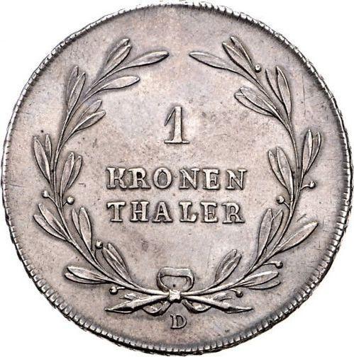 Rewers monety - Talar 1818 D - cena srebrnej monety - Badenia, Karol Ludwik