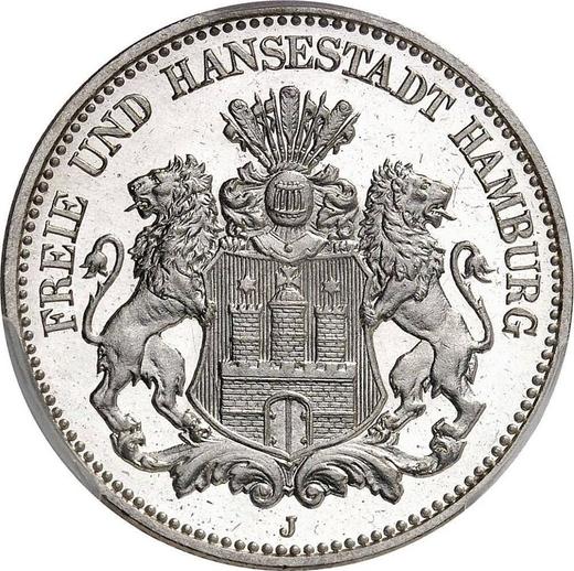 Anverso 2 marcos 1912 J "Hamburg" - valor de la moneda de plata - Alemania, Imperio alemán