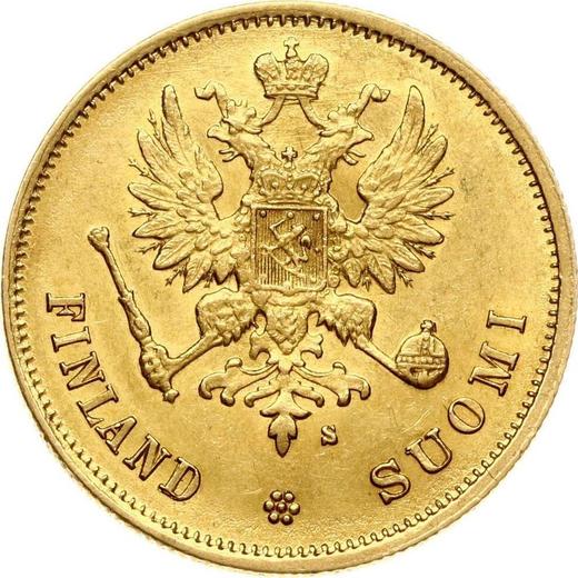 Аверс монеты - 10 марок 1878 года S - цена золотой монеты - Финляндия, Великое княжество