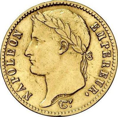 Obverse 20 Francs 1814 CL "Type 1809-1815" Genoa - France, Napoleon I