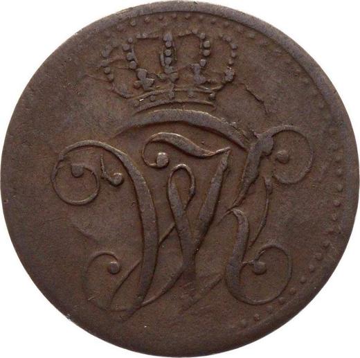 Awers monety - 1 halerz 1824 - cena  monety - Hesja-Kassel, Wilhelm II