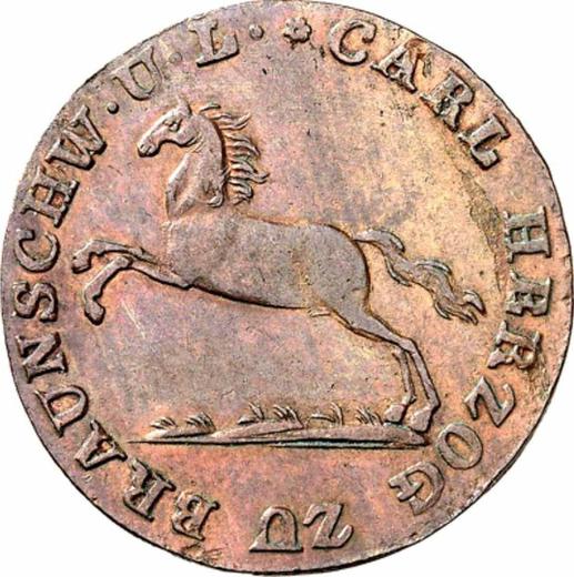 Anverso 2 Pfennige 1824 CvC - valor de la moneda  - Brunswick-Wolfenbüttel, Carlos II