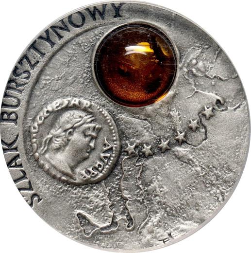 Реверс монеты - 20 злотых 2001 года MW ET "Янтарный путь" - цена серебряной монеты - Польша, III Республика после деноминации